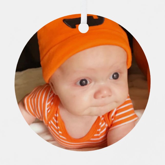 Photo First Halloween Double Sided 1st Photo Metal Ornament (Front)