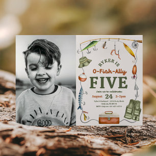 Photo Fishing 5e Anniversaire Invitation