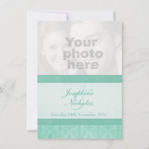 Photo Fleur De Lis style menthe faire-part de mari
