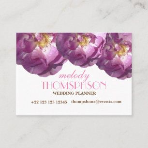 Photo Floral Business Cards, Roses Photo Business Card