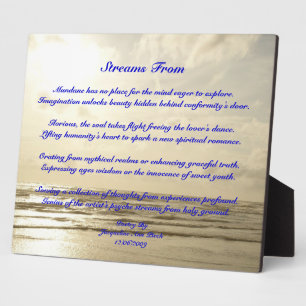 Photo Flux De La Plaque De Poésie