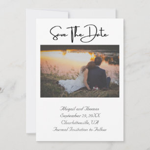 Photo Formal Elegant Modern Trendy Chic Save The Date