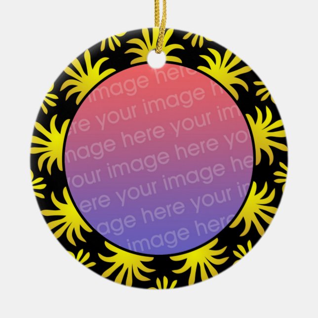 Photo Frame 011 Ceramic Ornament (Front)