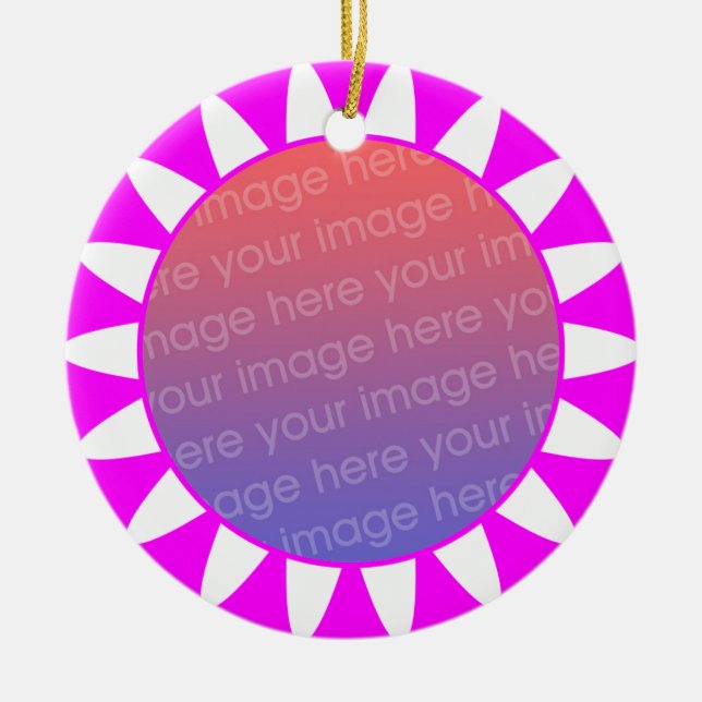 Photo Frame 06 Ceramic Ornament (Front)