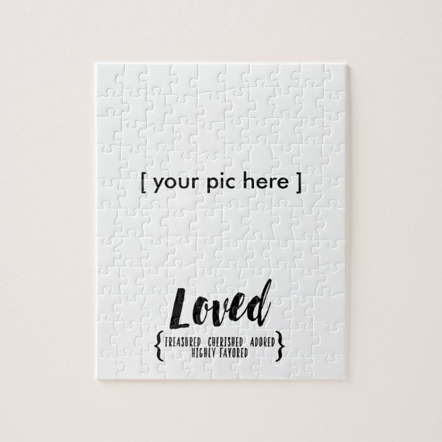 Photo frame custom puzzle template (Vertical)