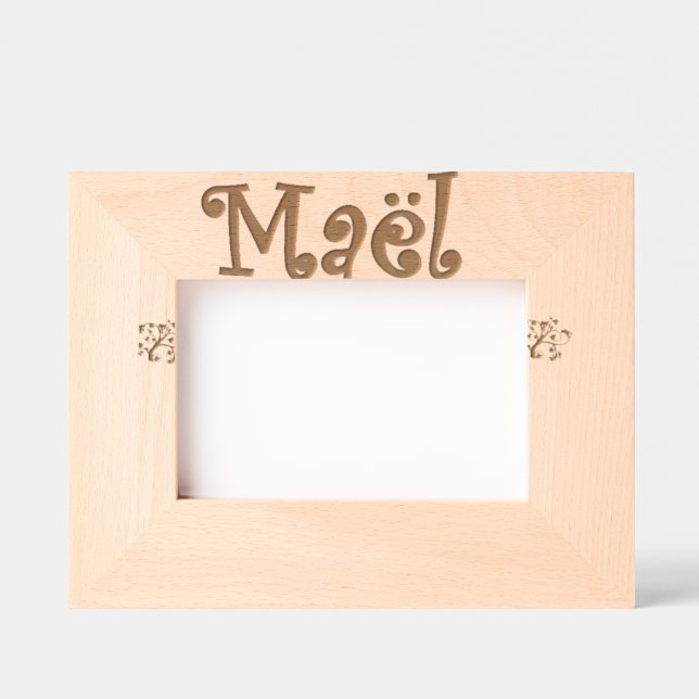 Photo Frame "Maël" – Newborn Gift (Front)
