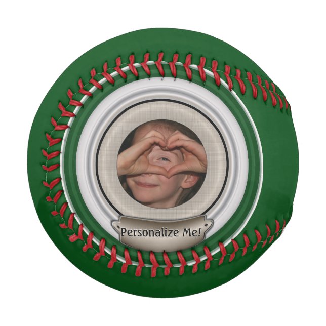 Photo Frame Personalizable Template Baseball (Front Left)
