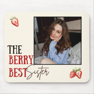 Photo Frame Sister Strawberry Theme Mouse Pad