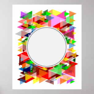 Photo frame transparent background poster