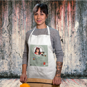 Photo Frame with Witch, Monsters, Ghost, Cat Standard Apron