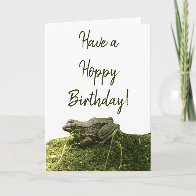 Photo Frog Carte Anniversaire Ajouter un message p (Devant)