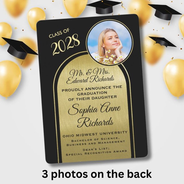 Photo From Parents Black Graduation Announcement (Creator Uploaded)