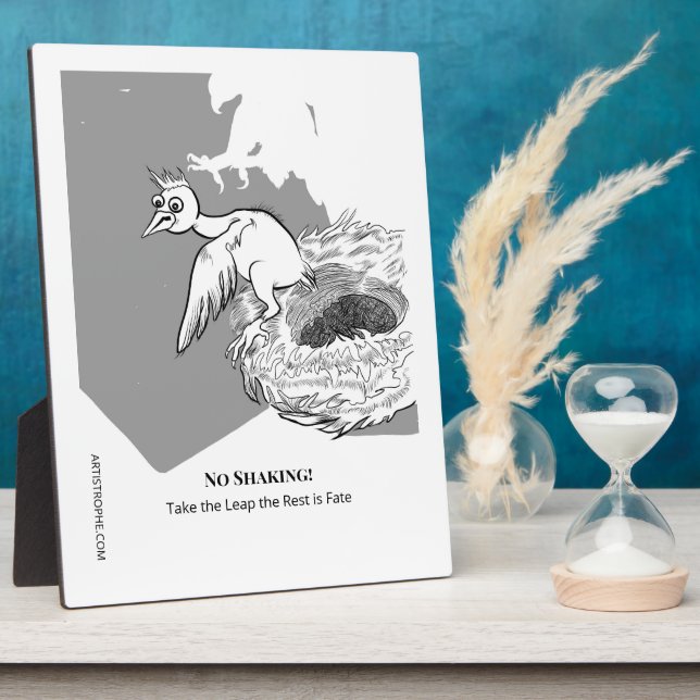 Photo Funny Donne-moi du Courage Plaque (Côté)