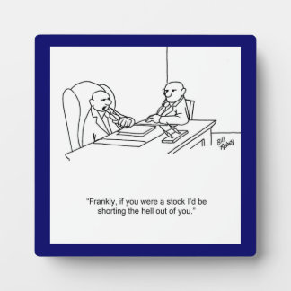 Photo Funny Stockmarket Plaque