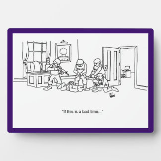 Photo Funny Swat Team Business Plaque