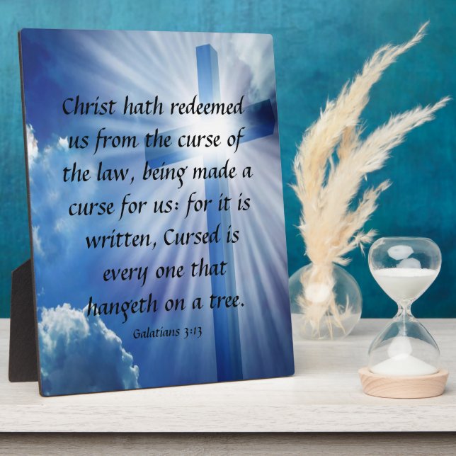 Photo Galates 3:13 Plaque (Côté)