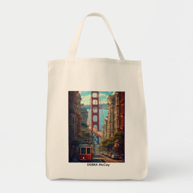 Photo Gallery Cotton Tote Bag - Multicolor Collage (Front)