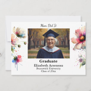 Photo Garden Party Grad Invitation Personalize