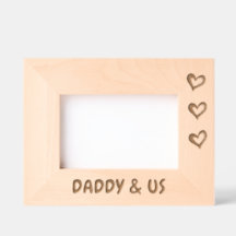 Photo Gift For Dad, Daddy & Us Picture Frame, 