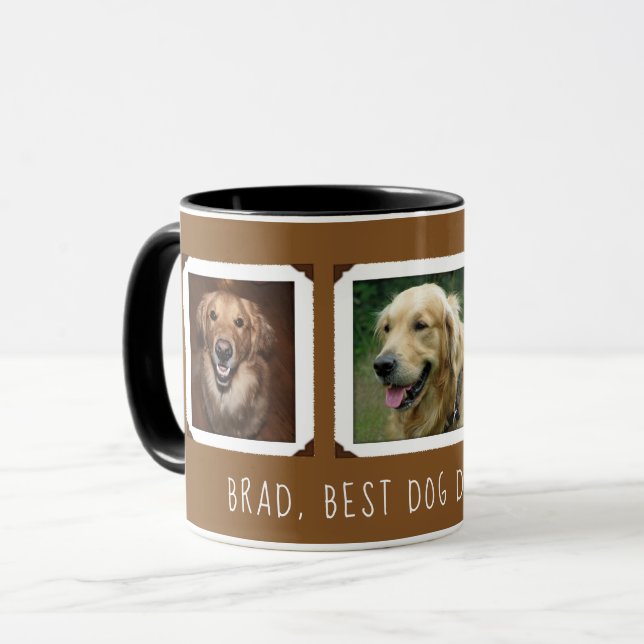 Photo Gift For Dog / Cat Mom / Dad Personalized Mug (Front Left)