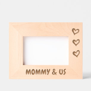 Photo Gift For Mom, Mommy & Us Picture Frame,  Etched Frames