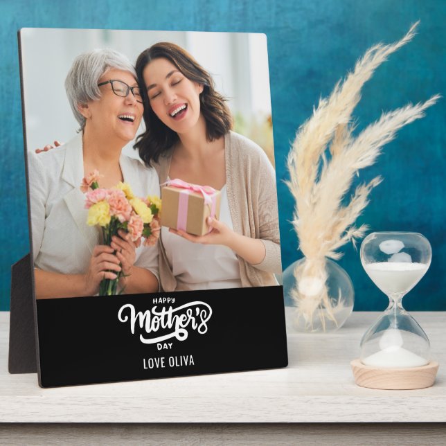 Photo Gift Happy Mother's Day  Plaque (Side)