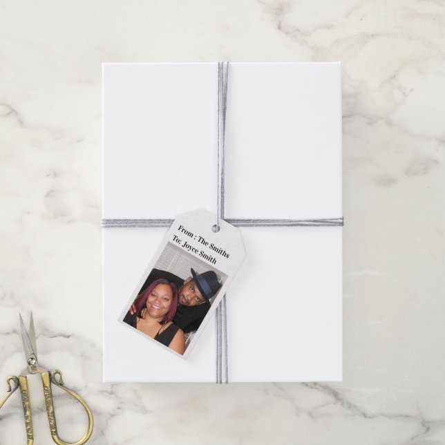 Photo Gift Tags (With Twine)