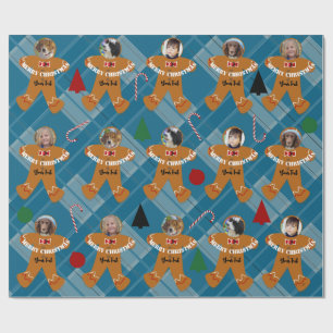 Photo Gift Wrap Gingerbread Man HAMbWG