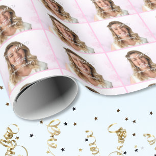 PHOTO Gift Wrapping Paper. CHANGE Background COLOR Paper
