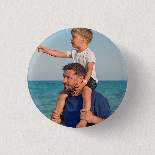 Photo Gifts for Dad Sticker 1 Inch Round Button (Front)