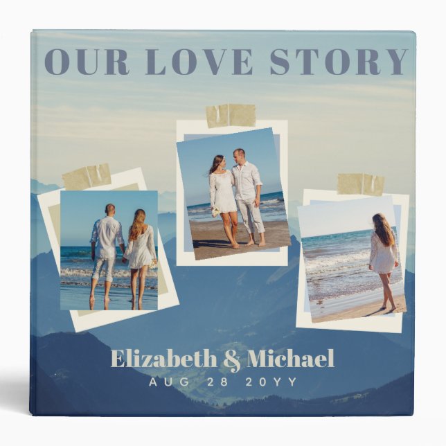 PHOTO Gifts for Newlyweds OUR LOVE STORY Custom Binder (Front)