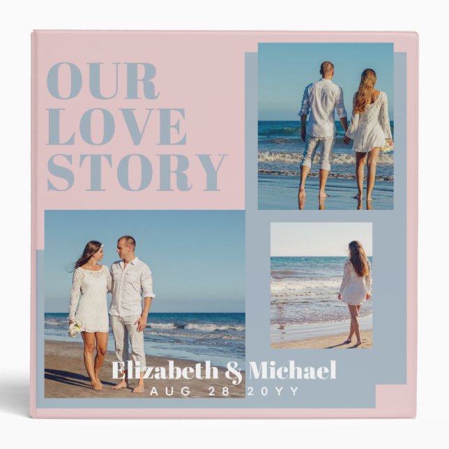 PHOTO Gifts for Newlyweds OUR LOVE STORY Custom Binder (Front)