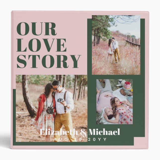PHOTO Gifts for Newlyweds OUR LOVE STORY Custom Binder (Front)