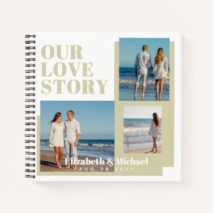 PHOTO Gifts for Newlyweds OUR LOVE STORY Custom Notebook