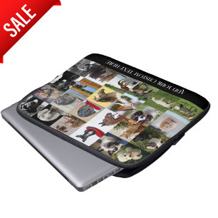 PHOTO GIFTS MOM DAD GRANDPA GRANDMA PETS FRIENDS LAPTOP SLEEVE