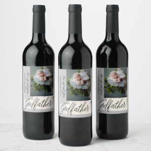 Photo Godfather Proposal Wine Label
