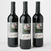 Photo Godfather Proposition Vin Étiquette