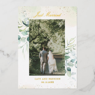 Photo Gold Eucalyptus Rustic Wedding Reception