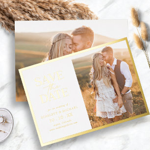 Photo Gold Foil Save The Date