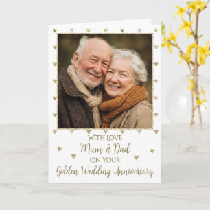 Photo Golden Wedding Anniversary 50 years Card