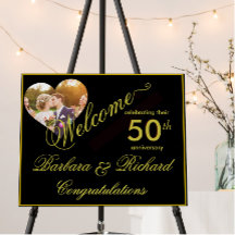 Photo Golden Wedding Anniversary Welcome