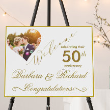 Photo Golden Wedding Anniversary Welcome
