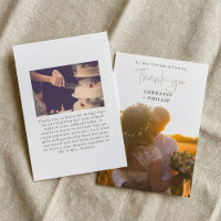 Photo gradient and script romantic wedding