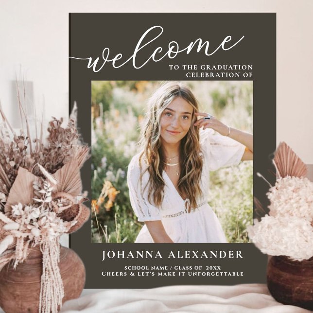  Photo Graduate Graduation Welcome Acrylic Sign (Creator Uploaded)