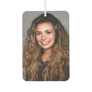 Photo Graduation Announcement Burgundy Air Freshener