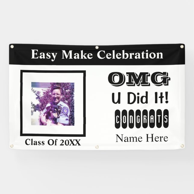 Photo Graduation Banner (Horizontal)
