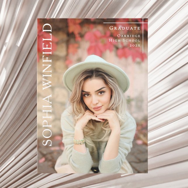 Photo graduation class 2026 announcement card (Creator Uploaded)