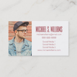 Photo Graduation   Earthtone Geometric Pattern Calling Card