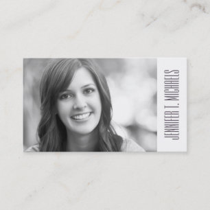 Photo Graduation Ethnic Feather Outline Calling Card