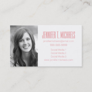 Photo Graduation Floral retro damask Calling Card
